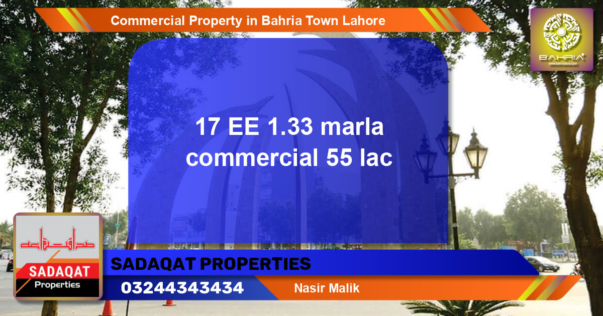 Commercial Property for Sale in Bahria Town, Lahore - (BP-44428)