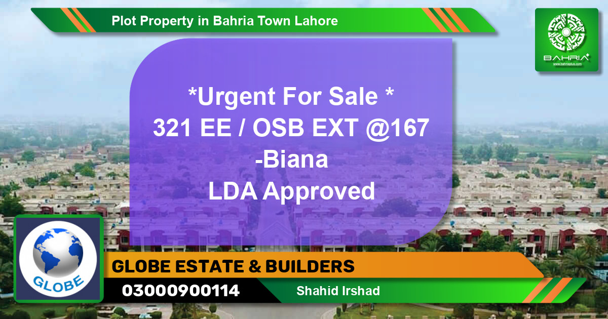 Residential Plot for Sale in Bahria Town, Lahore - (BP-44482)