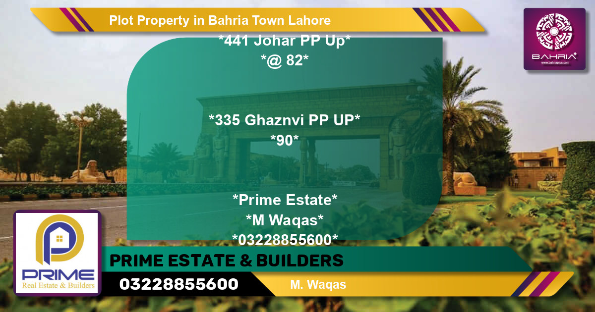 Residential Plot for Sale in Bahria Town, Lahore - (BP-44551)