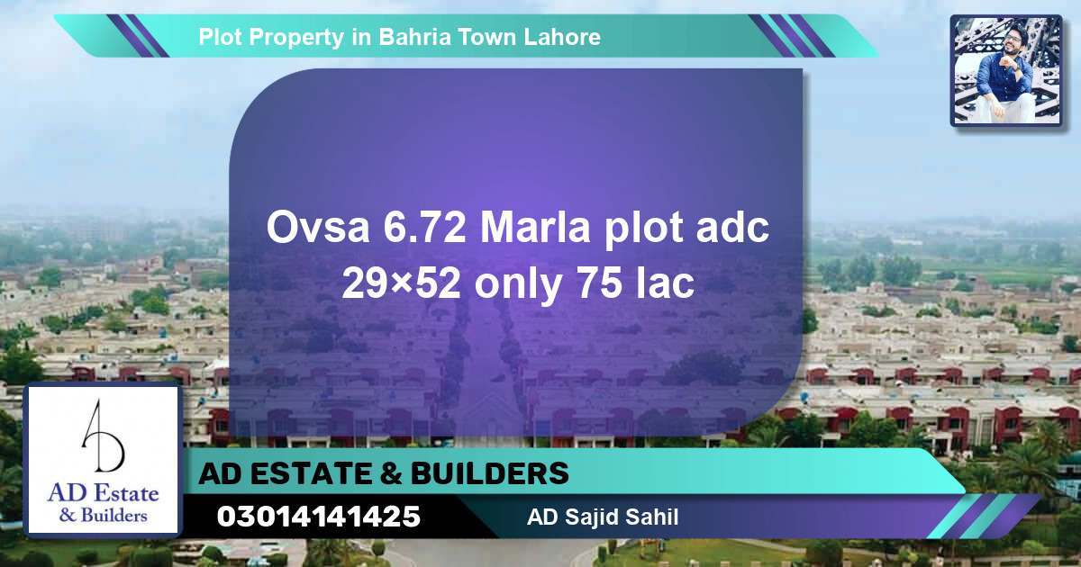 Residential Plot for Sale in Bahria Town, Lahore - (BP-44590)