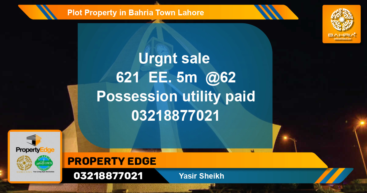 Residential Plot for Sale in Bahria Town, Lahore - (BP-44608)