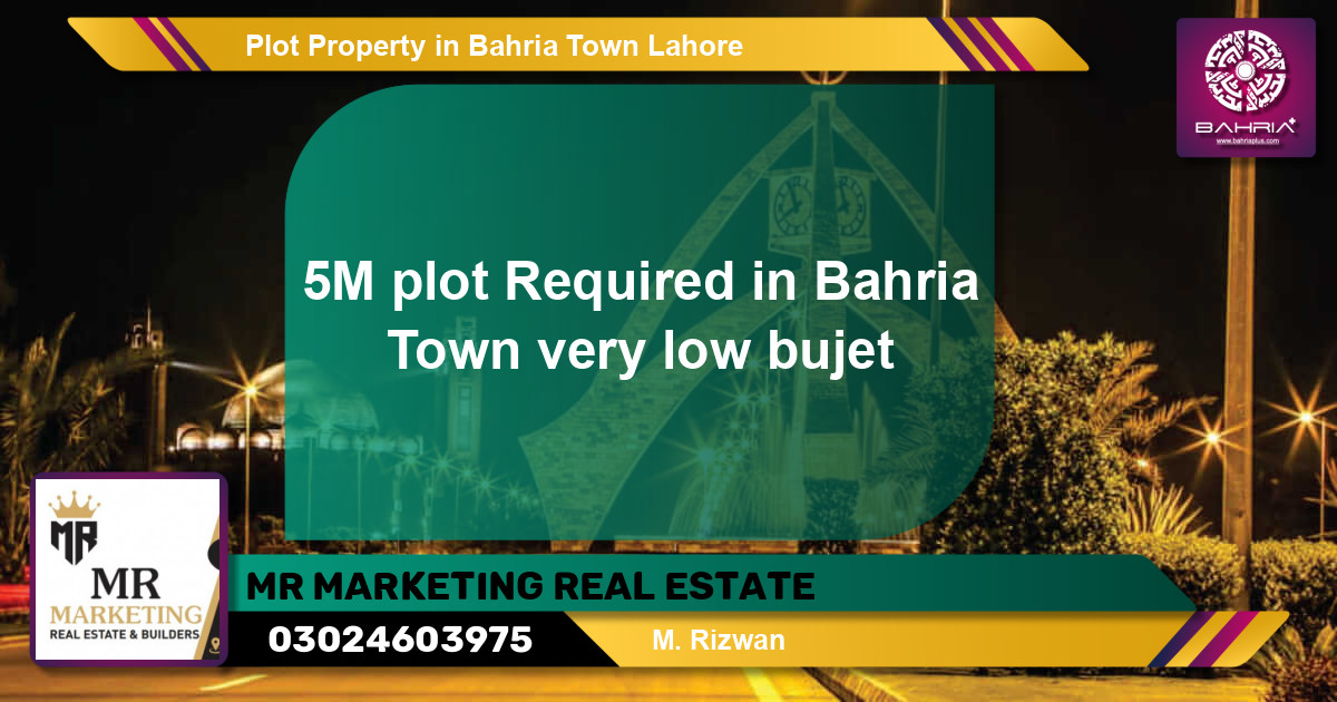 Residential Plot for Sale in Bahria Town, Lahore - (BP-44626)