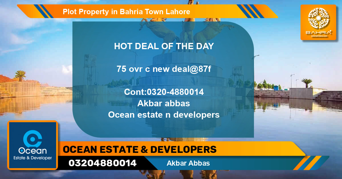 Residential Plot for Sale in Bahria Town, Lahore - (BP-44693)