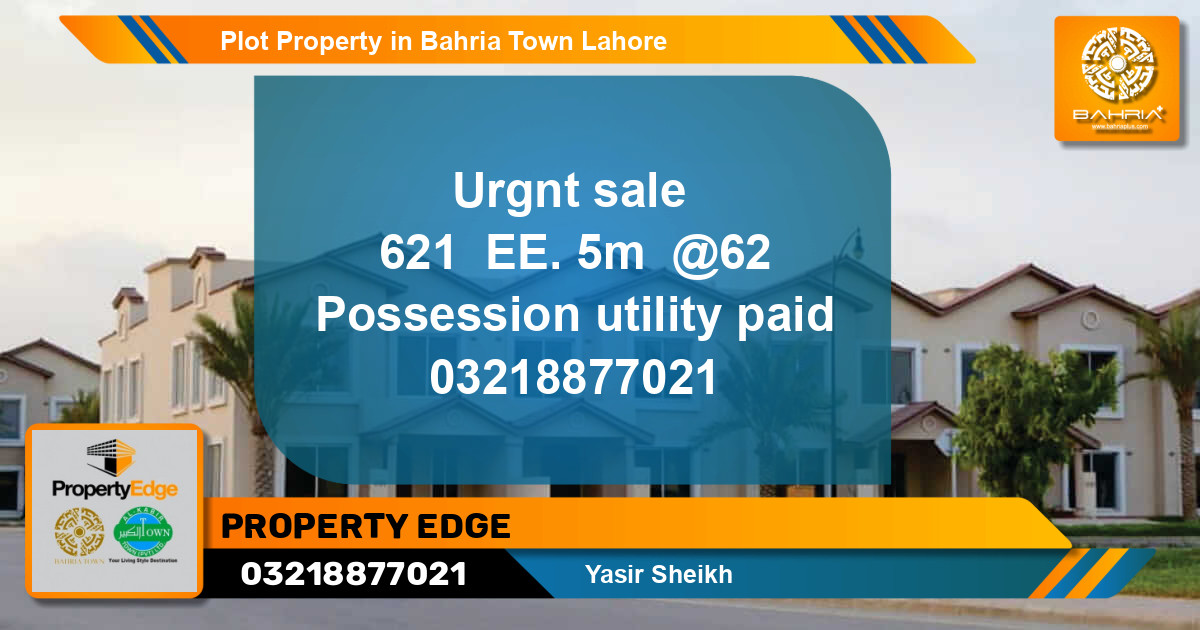 Residential Plot for Sale in Bahria Town, Lahore - (BP-44772)