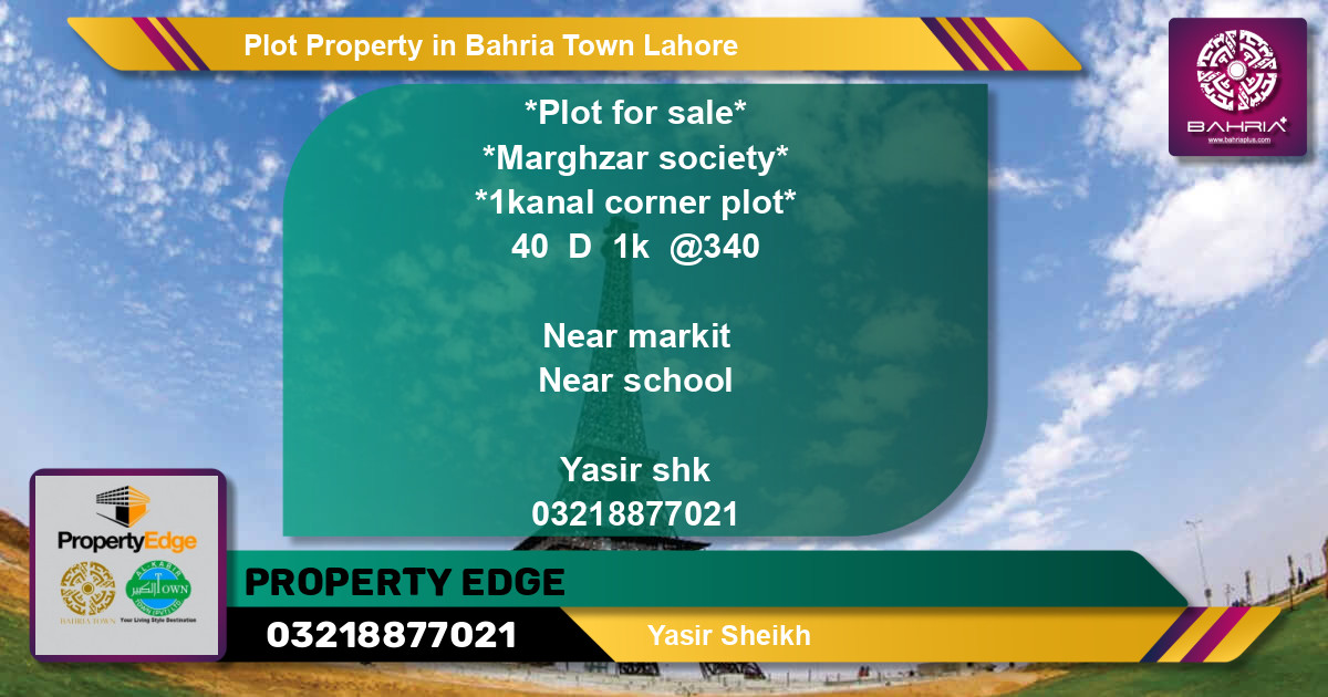 Residential Plot for Sale in Bahria Town, Lahore - (BP-44774)