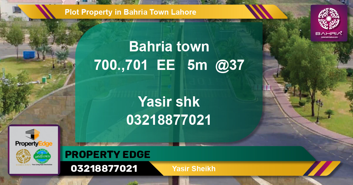 Residential Plot for Sale in Bahria Town, Lahore - (BP-44777)