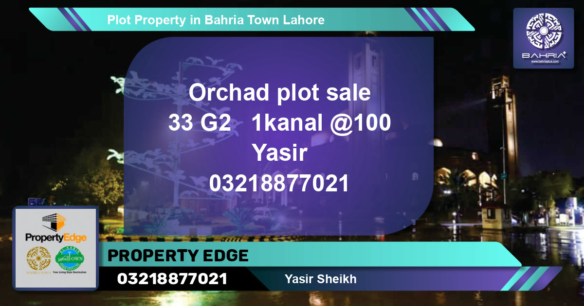 Residential Plot for Sale in Bahria Town, Lahore - (BP-44782)