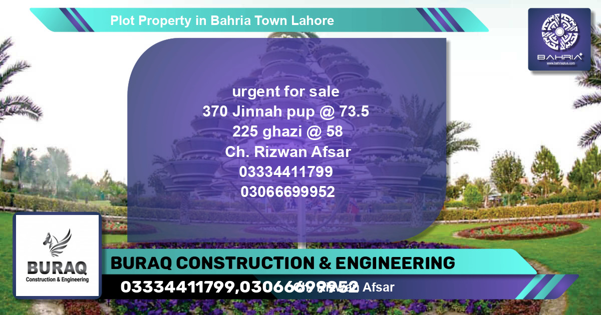 Residential Plot for Sale in Bahria Town, Lahore - (BP-44845)