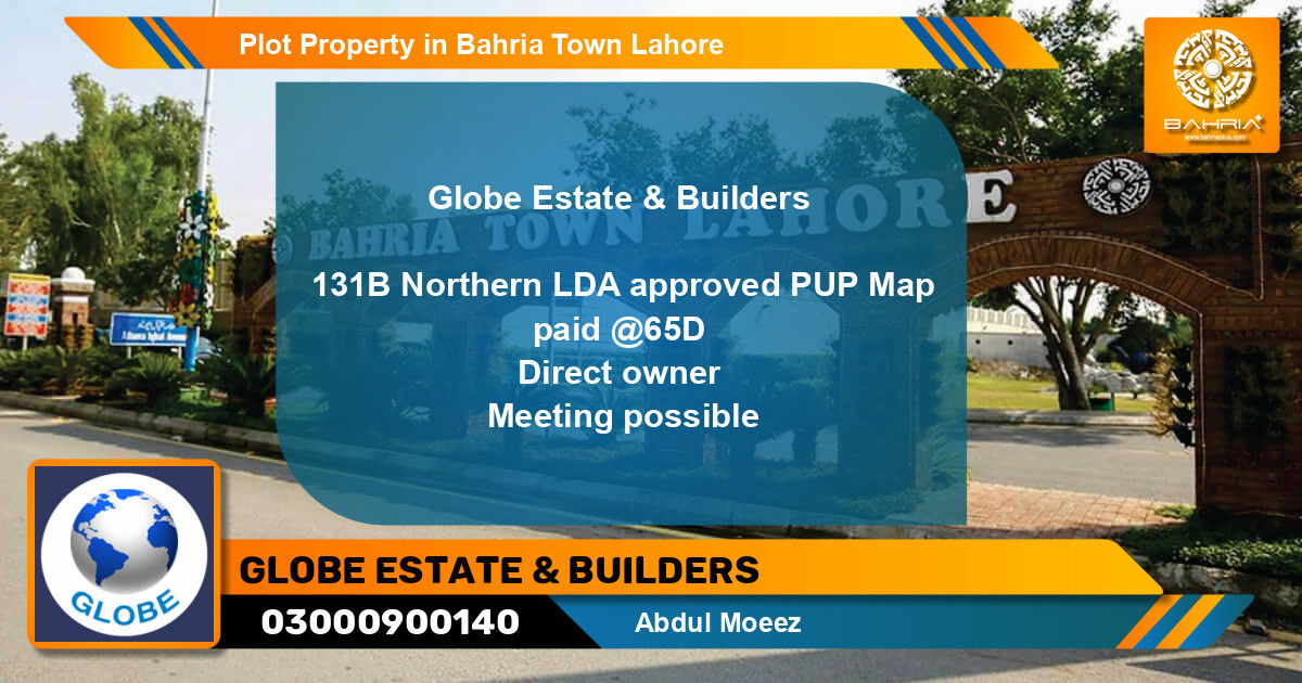 Residential Plot for Sale in Bahria Town, Lahore - (BP-44864)