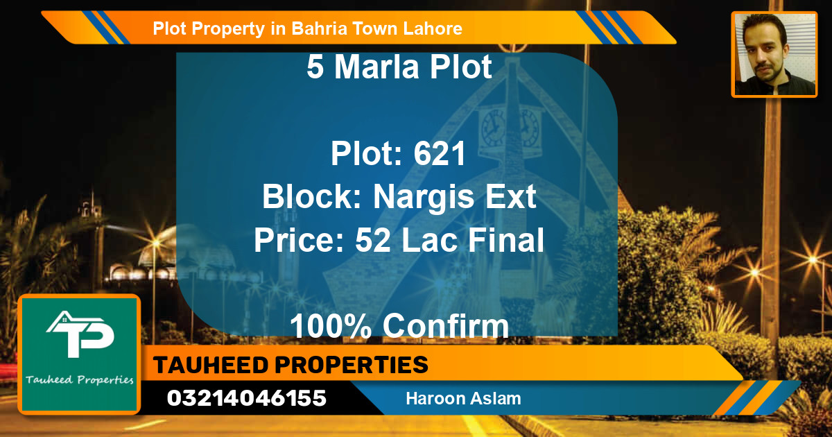 Residential Plot for Sale in Bahria Town, Lahore - (BP-44893)