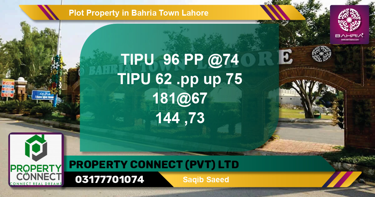 Residential Plot for Sale in Bahria Town, Lahore - (BP-44899)