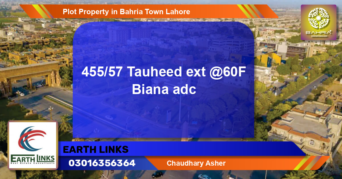 Residential Plot for Sale in Bahria Town, Lahore - (BP-44915)