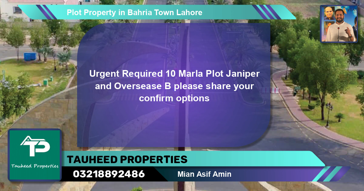 Residential Plot for Sale in Bahria Town, Lahore - (BP-44975)
