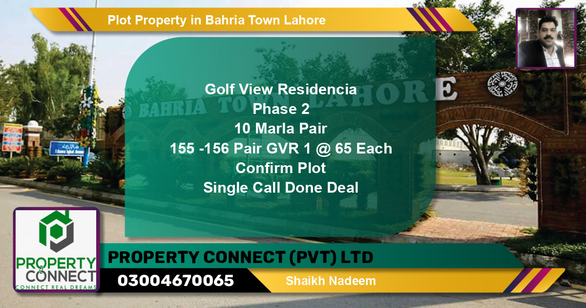 Residential Plot for Sale in Bahria Town, Lahore - (BP-45080)