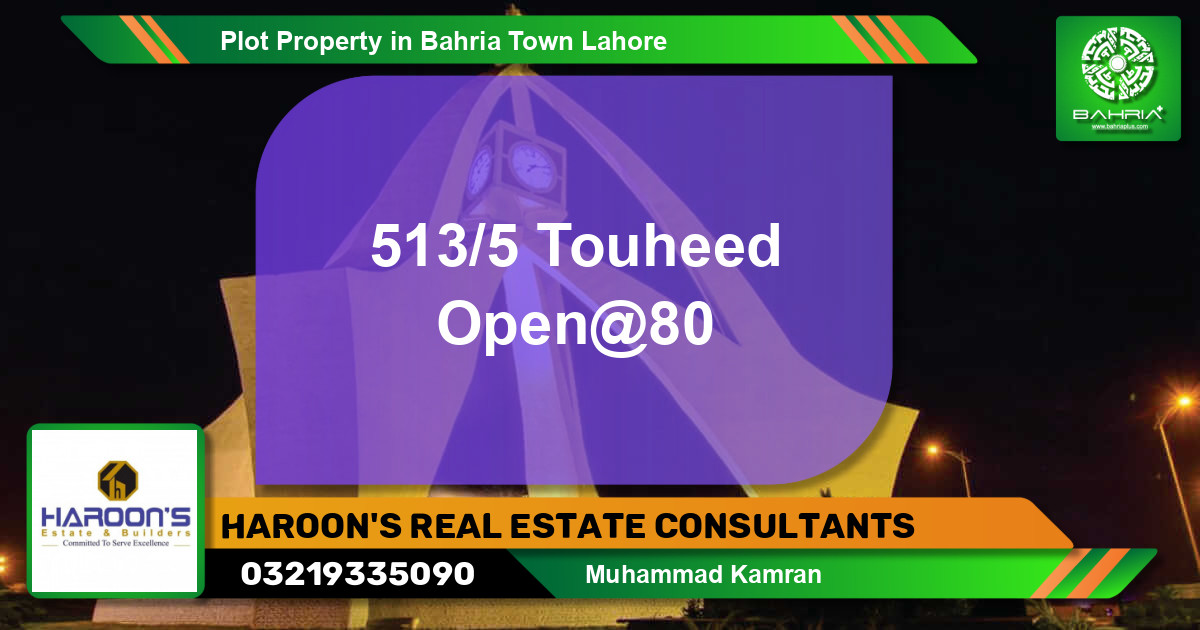 Residential Plot for Sale in Bahria Town, Lahore - (BP-45090)