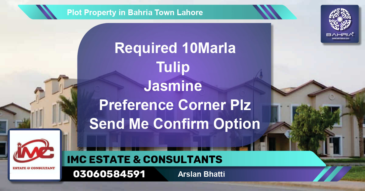 Residential Plot for Sale in Bahria Town, Lahore - (BP-45091)