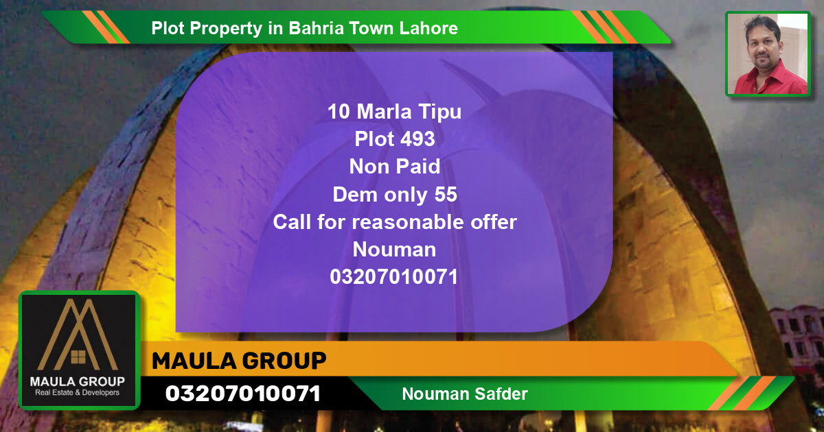 Residential Plot for Sale in Bahria Town, Lahore - (BP-45111)