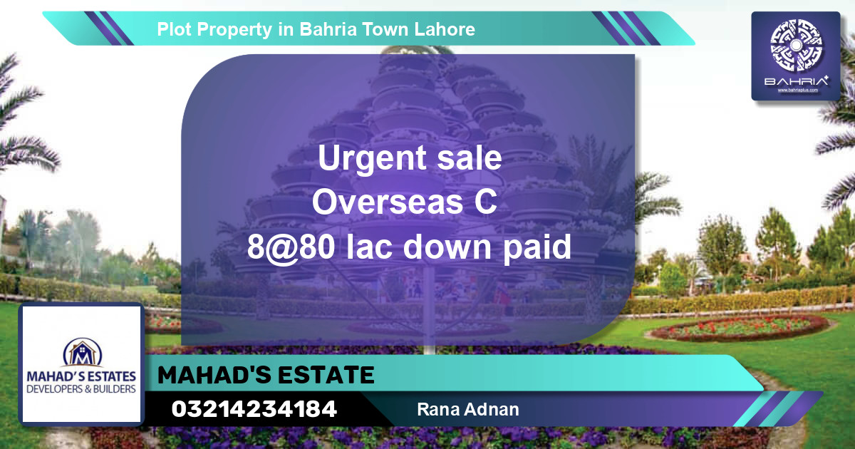 Residential Plot for Sale in Bahria Town, Lahore - (BP-45151)