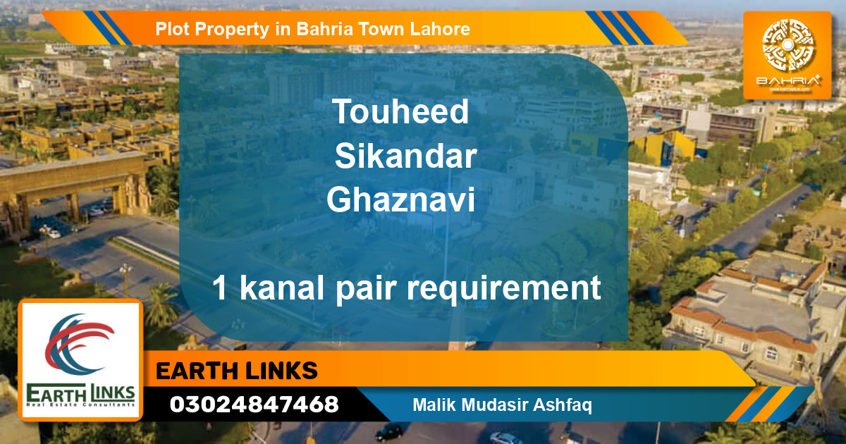 Residential Plot for Sale in Bahria Town, Lahore - (BP-45156)