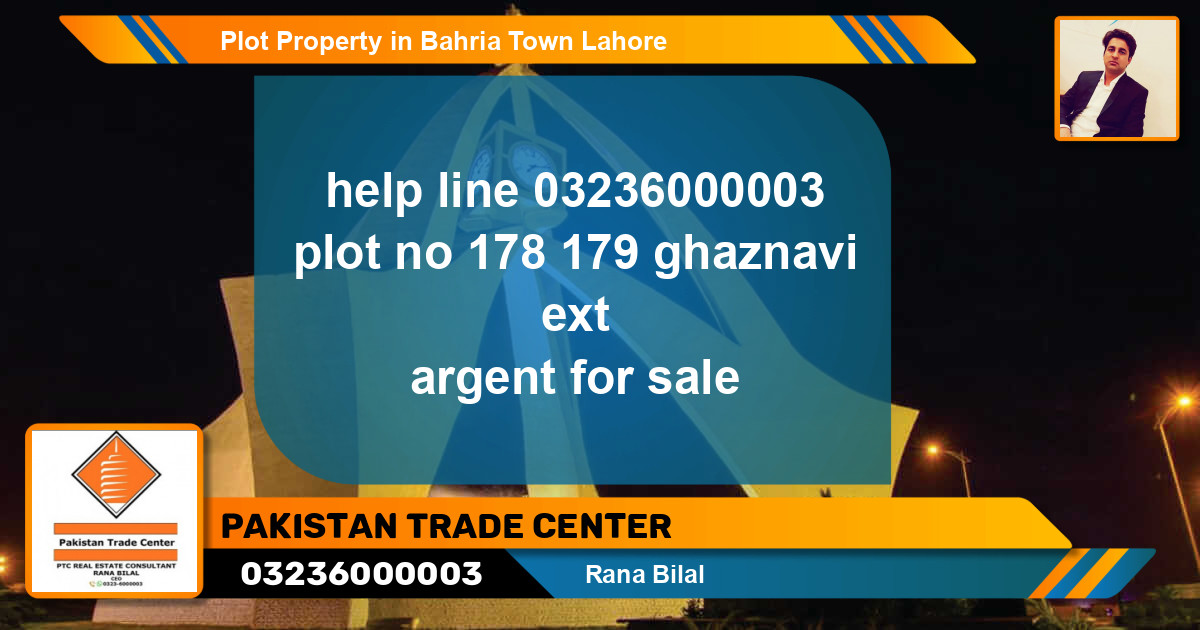 Residential Plot for Sale in Bahria Town, Lahore - (BP-45195)