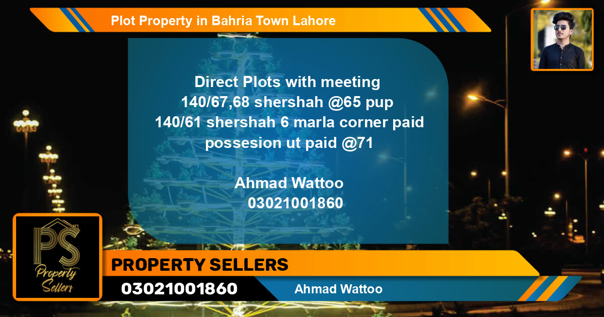 Residential Plot for Sale in Bahria Town, Lahore - (BP-45222)