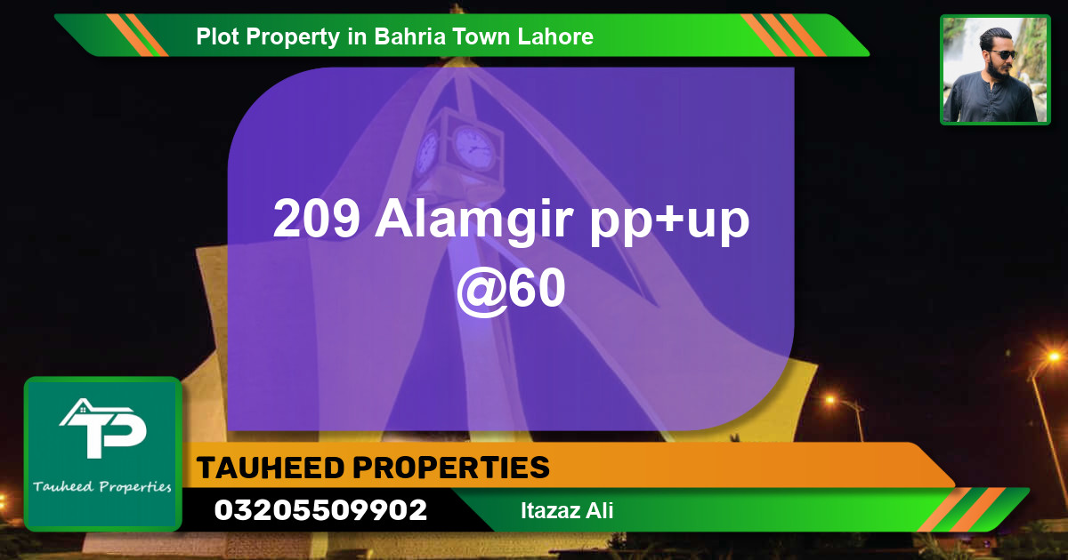 Residential Plot for Sale in Bahria Town, Lahore - (BP-45245)