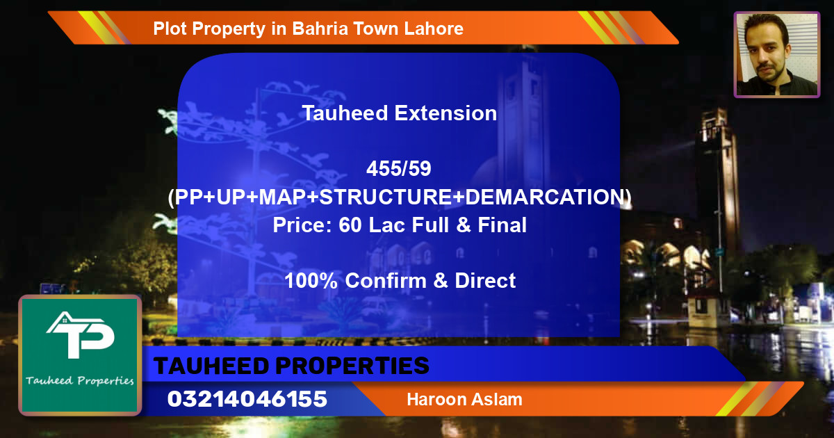 Residential Plot for Sale in Bahria Town, Lahore - (BP-45271)