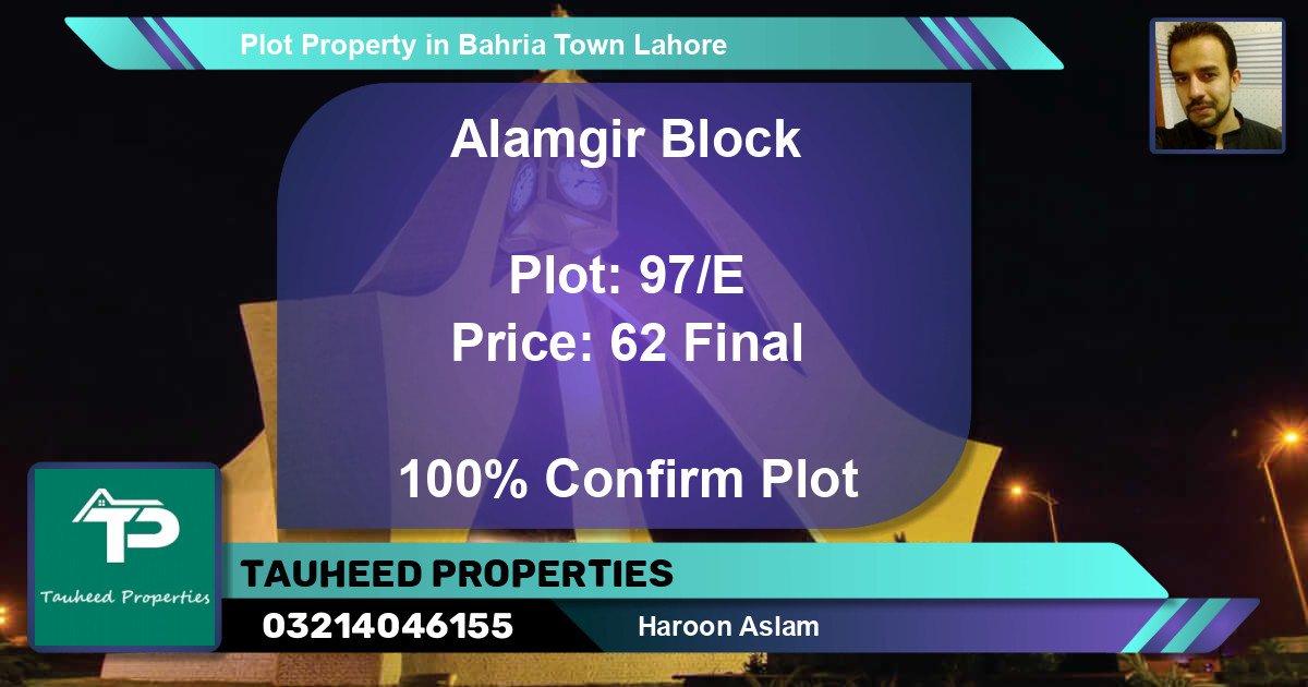 Residential Plot for Sale in Bahria Town, Lahore - (BP-45279)