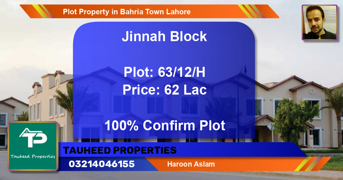 Residential Plot for Sale in Bahria Town, Lahore - (BP-45286)