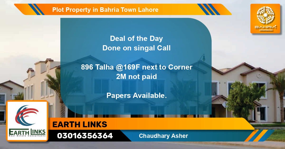 Residential Plot for Sale in Bahria Town, Lahore - (BP-45349)