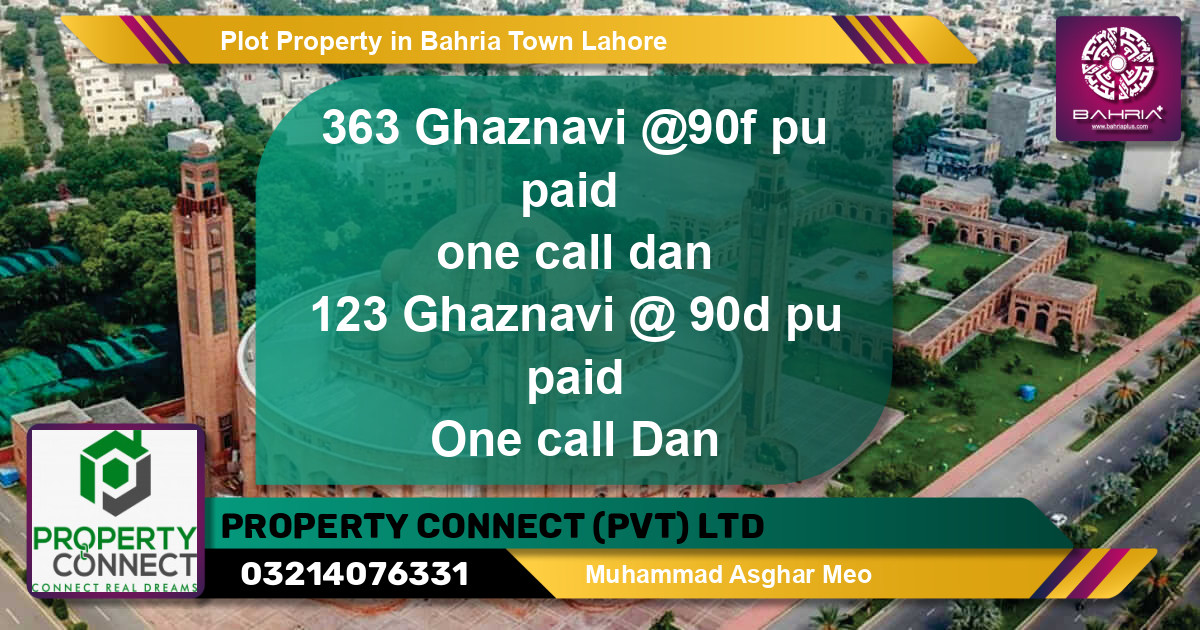 Residential Plot for Sale in Bahria Town, Lahore - (BP-45439)