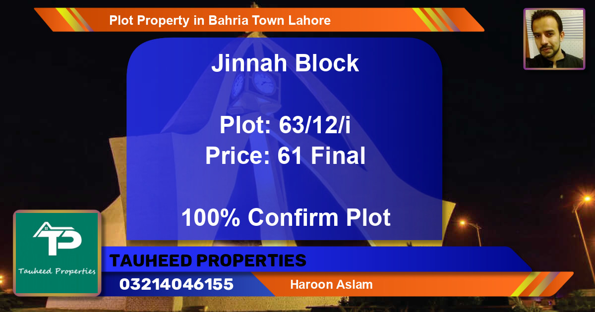 Residential Plot for Sale in Bahria Town, Lahore - (BP-45447)