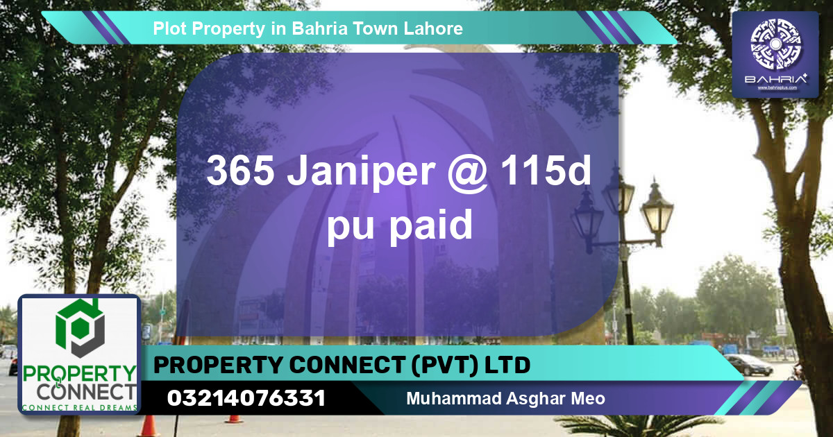 Residential Plot for Sale in Bahria Town, Lahore - (BP-45456)