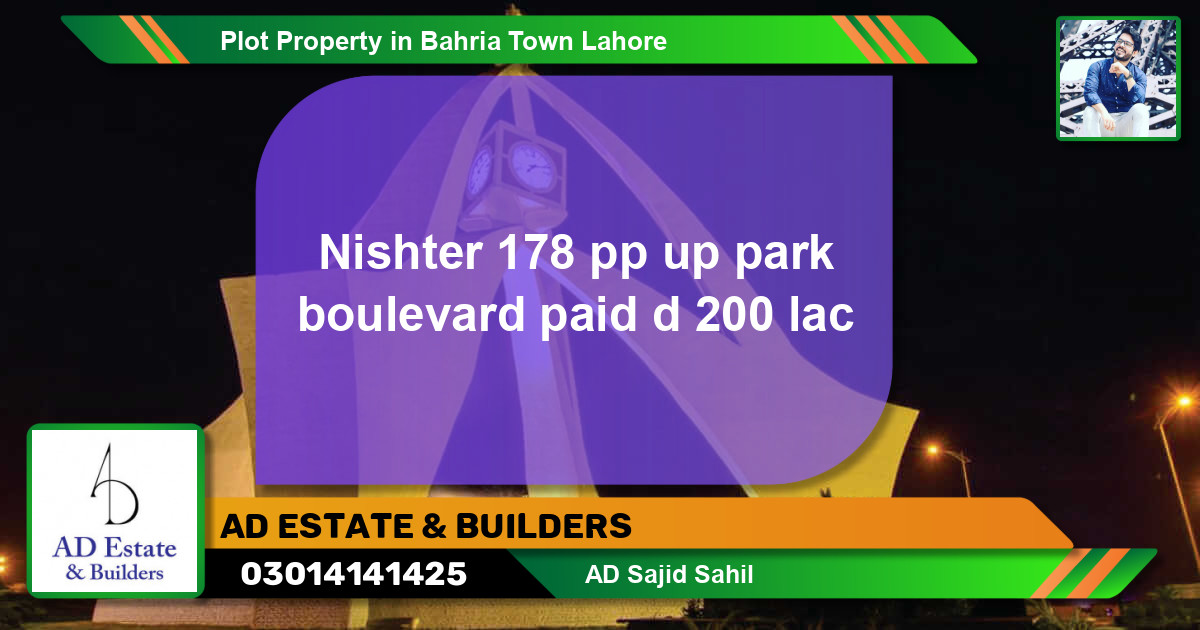 Residential Plot for Sale in Bahria Town, Lahore - (BP-45497)