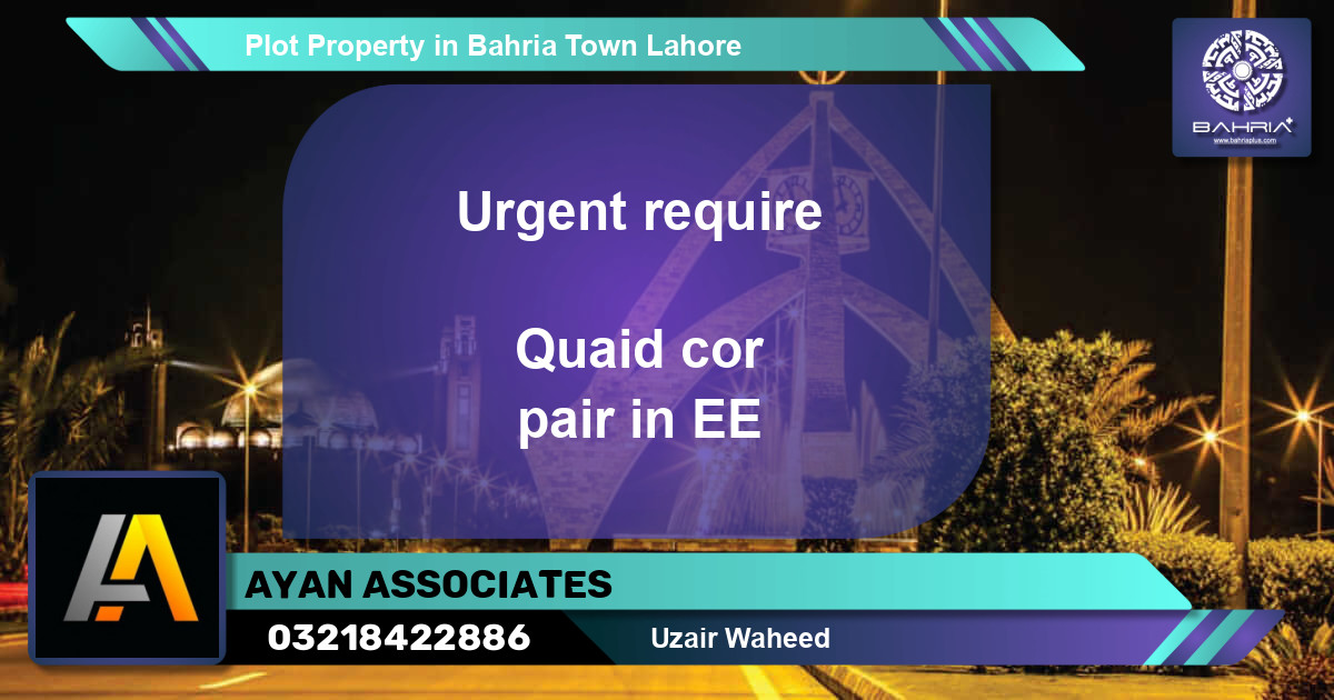 Residential Plot for Sale in Bahria Town, Lahore - (BP-45504)