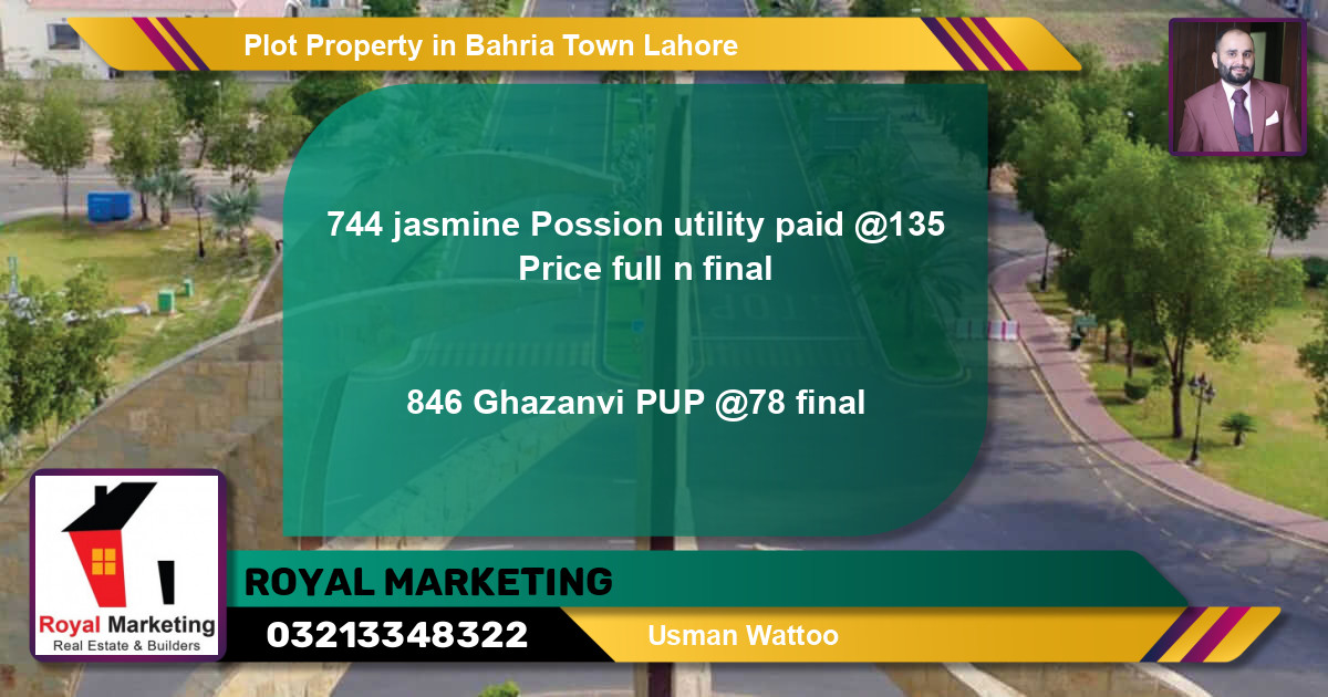 Residential Plot for Sale in Bahria Town, Lahore - (BP-45611)