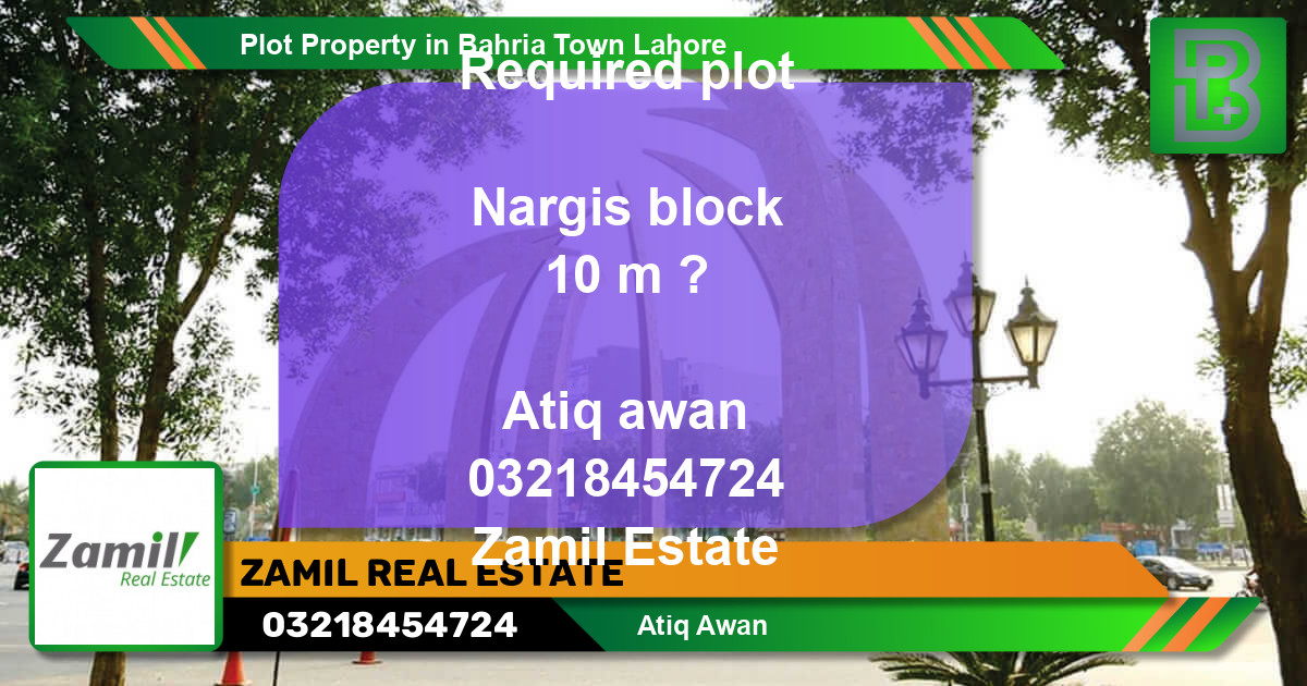 Residential Plot for Sale in Bahria Town, Lahore - (BP-45649)