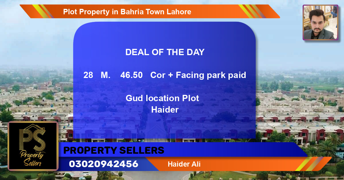 Residential Plot for Sale in Bahria Town, Lahore - (BP-45662)