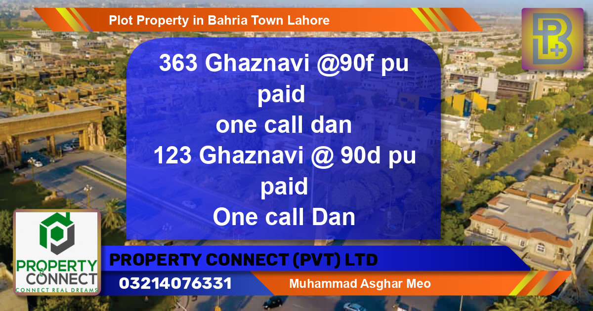 Residential Plot for Sale in Bahria Town, Lahore - (BP-45781)