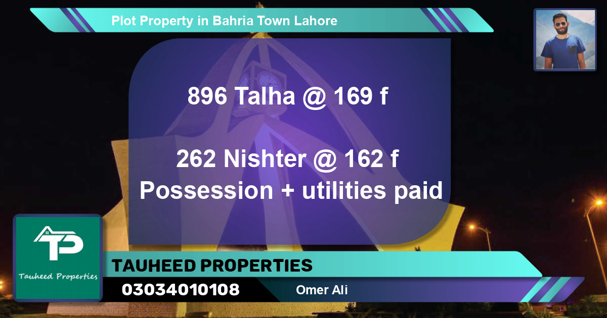 Residential Plot for Sale in Bahria Town, Lahore - (BP-45812)