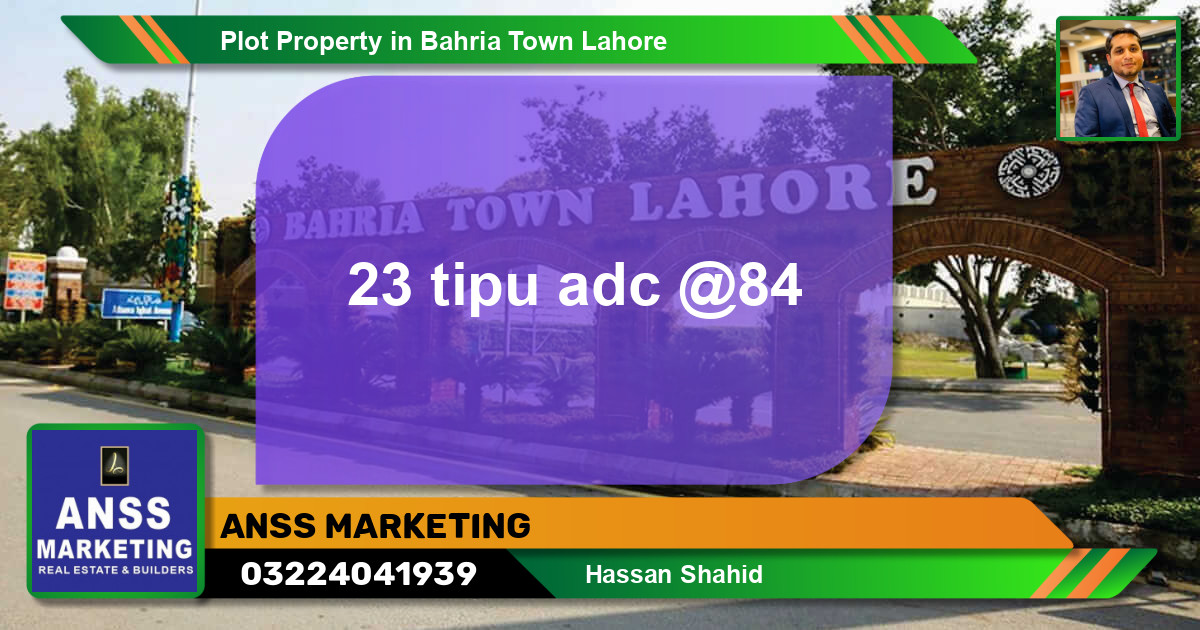 Residential Plot for Sale in Bahria Town, Lahore - (BP-45818)