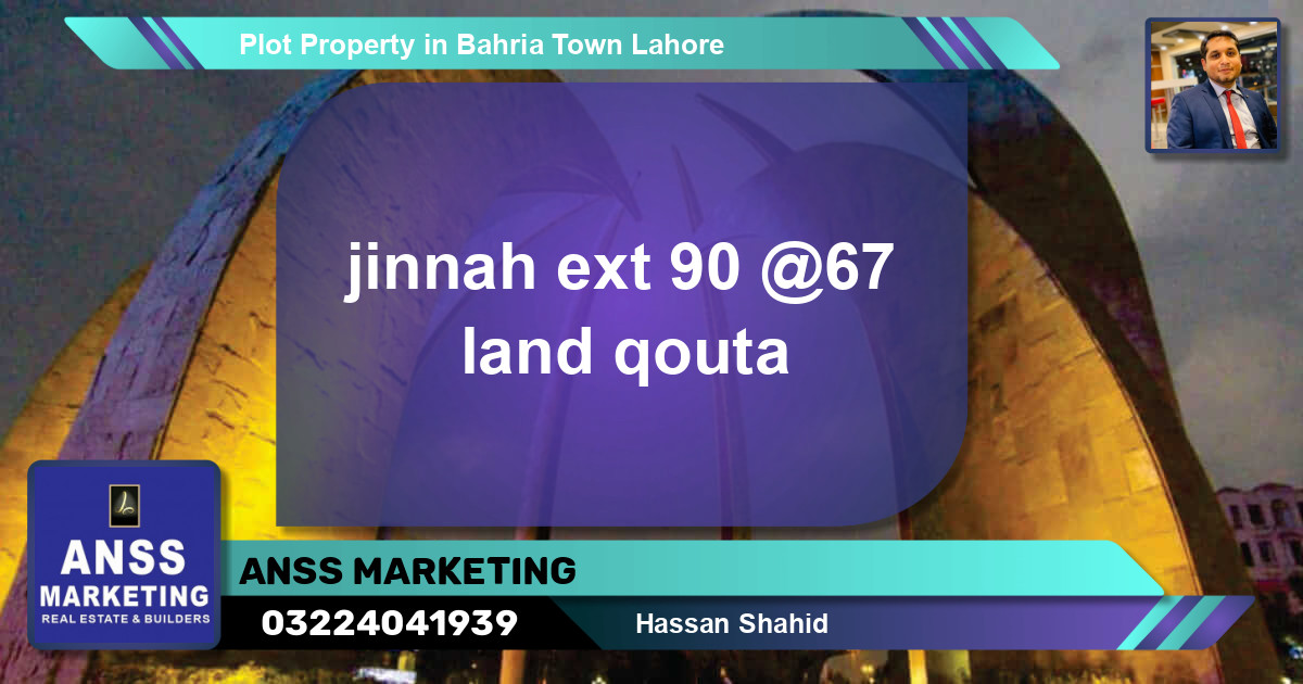 Residential Plot for Sale in Bahria Town, Lahore - (BP-45825)