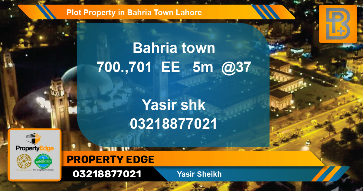 Residential Plot for Sale in Bahria Town, Lahore - (BP-45833)