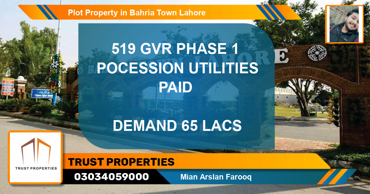 Residential Plot for Sale in Bahria Town, Lahore - (BP-45965)