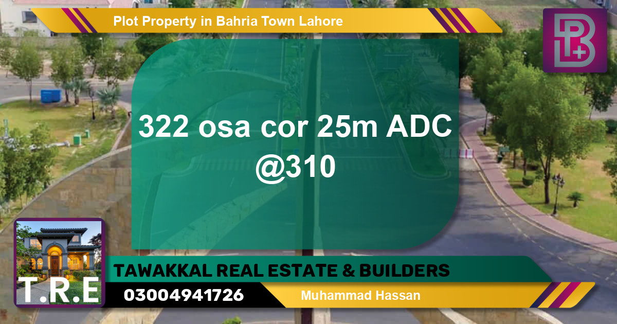 Residential Plot for Sale in Bahria Town, Lahore - (BP-45999)