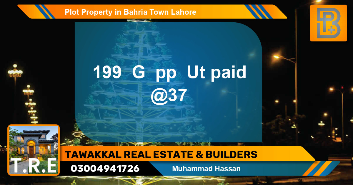 Residential Plot for Sale in Bahria Town, Lahore - (BP-46002)