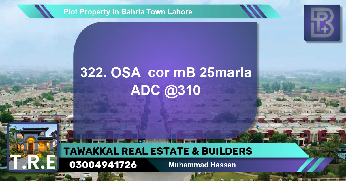 Residential Plot for Sale in Bahria Town, Lahore - (BP-46039)