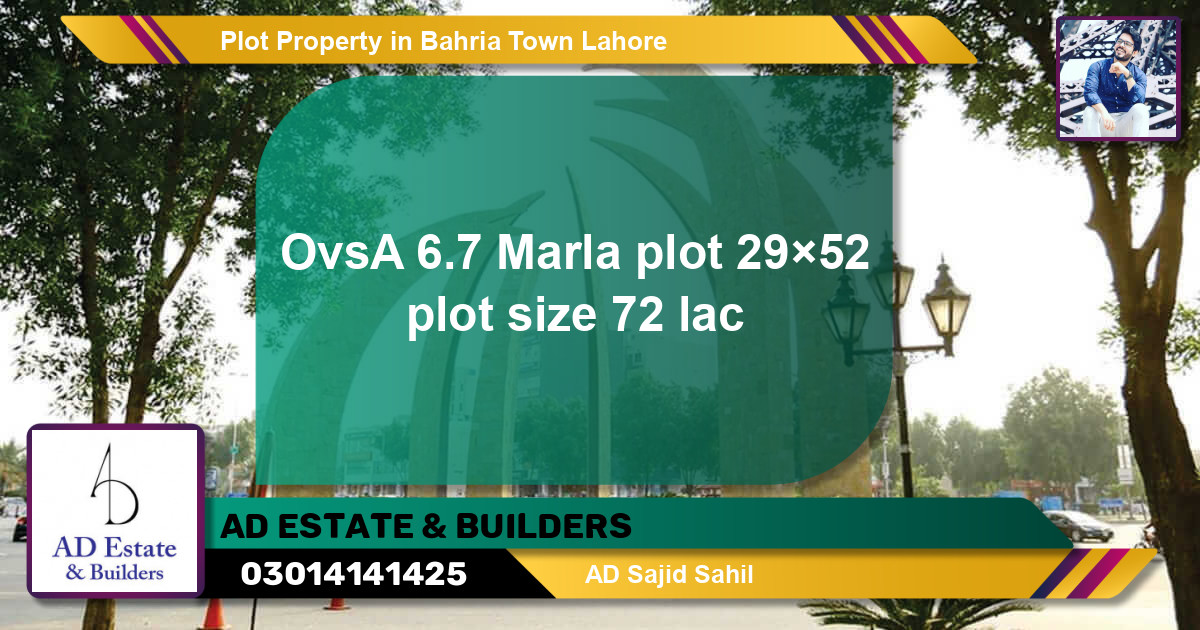 Residential Plot for Sale in Bahria Town, Lahore - (BP-46041)