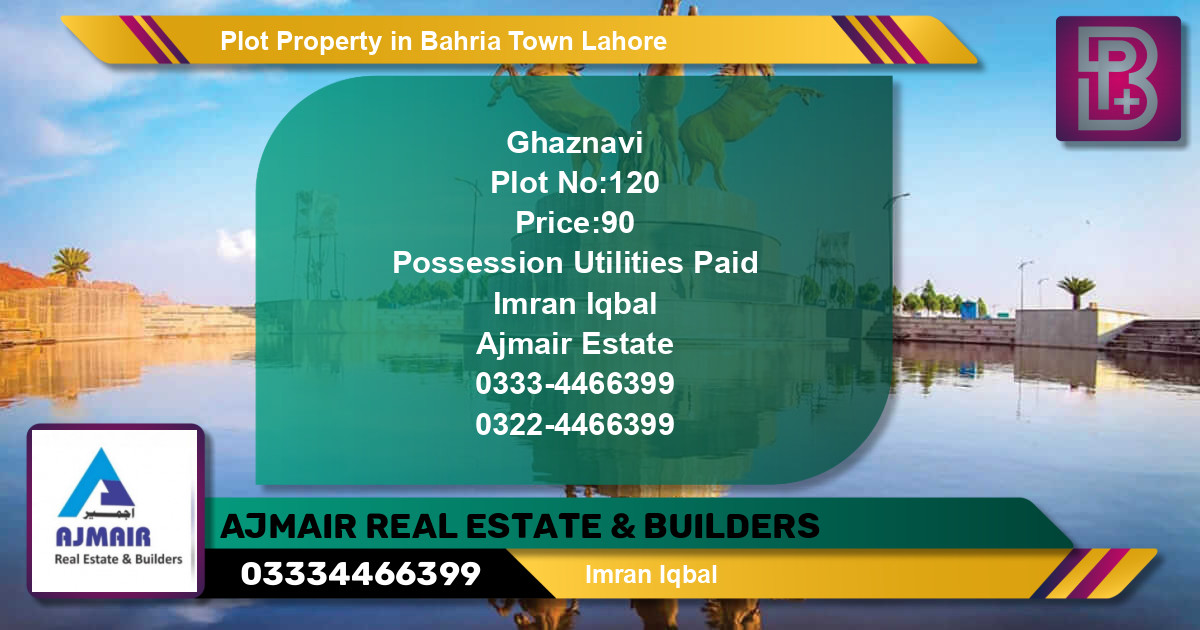 Residential Plot for Sale in Bahria Town, Lahore - (BP-46056)