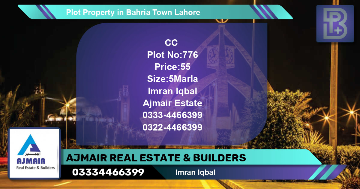 Residential Plot for Sale in Bahria Town, Lahore - (BP-46099)
